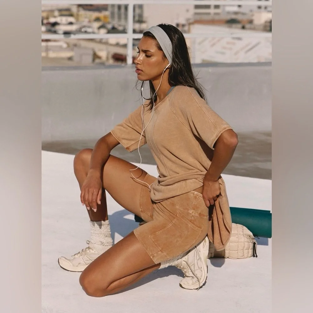 Free People Movement ~Elements Set ~ XS ~ Tan/Camel ~ * NWT * - Picture 7 of 10